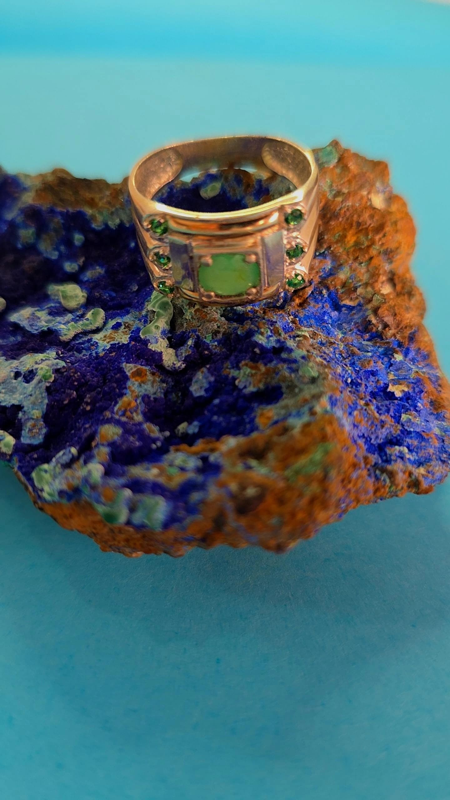 Anillo plata ley 925 con esmeralda certificada